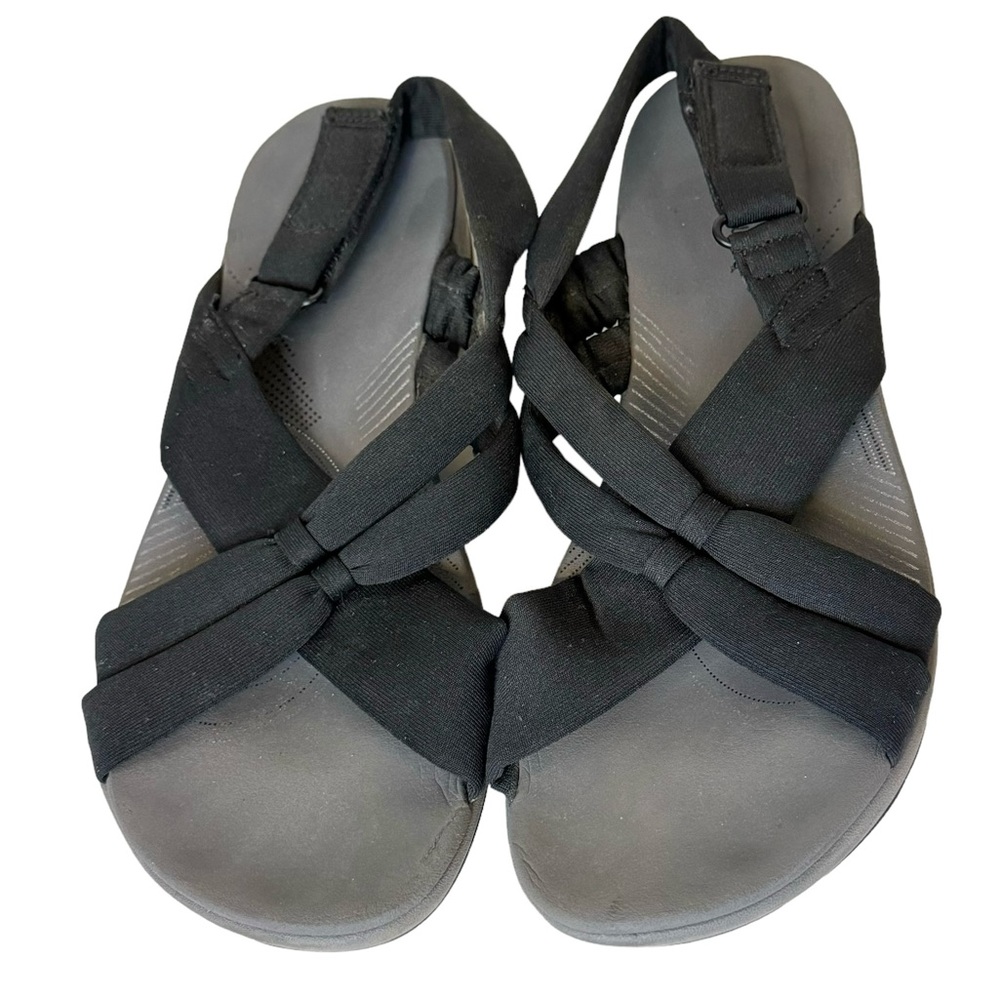 Clarks Cloudstepper Arla Shore Flat Sandals Size 10
